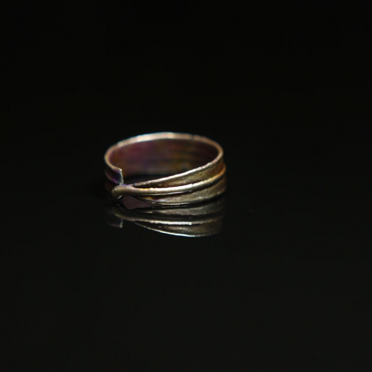 Ring in silver Melancholy, Sea buckthorn, фото 1